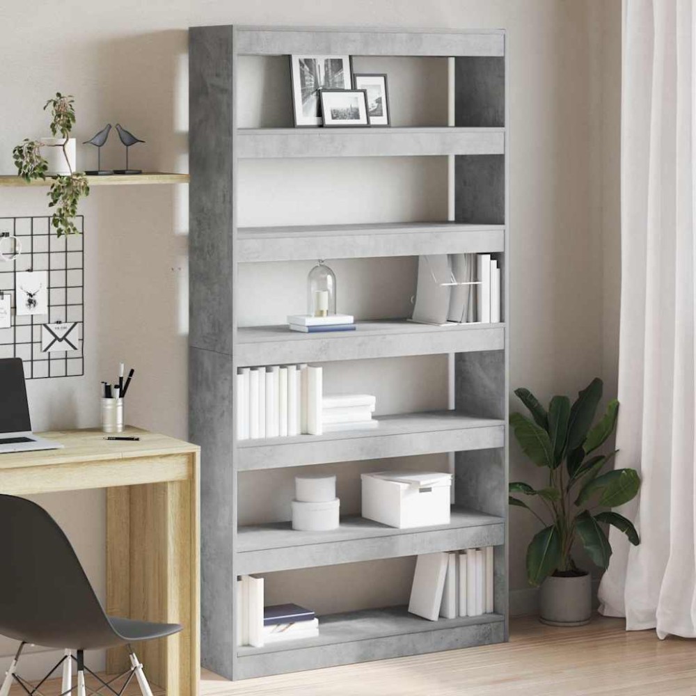vidaXL Βιβλιοθήκη 6 επίπεδα 100 x 30 x 198 εκ. Επεξεργασμένο Ξύλο