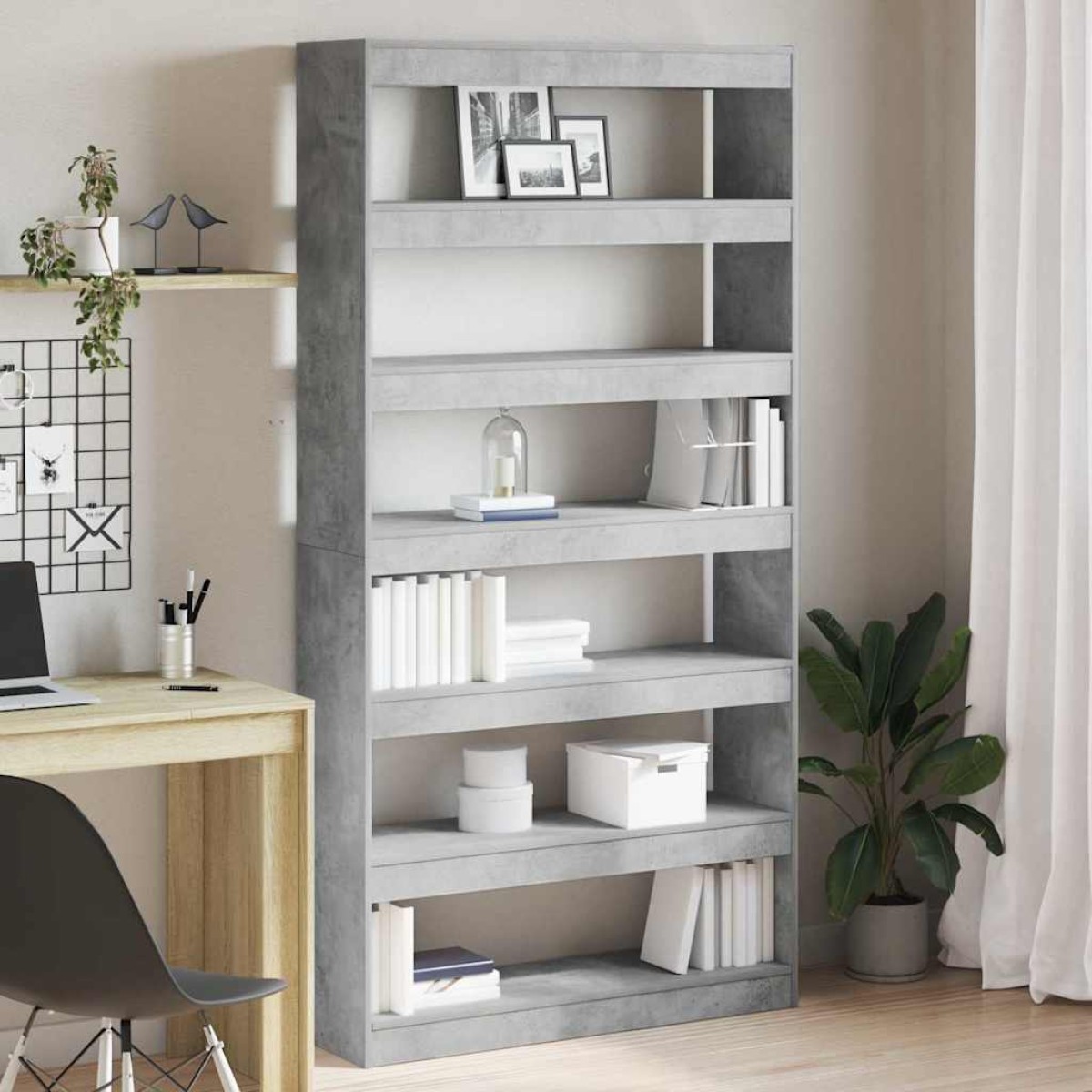 vidaXL Βιβλιοθήκη 6 επίπεδα 100 x 30 x 198 εκ. Επεξεργασμένο Ξύλο