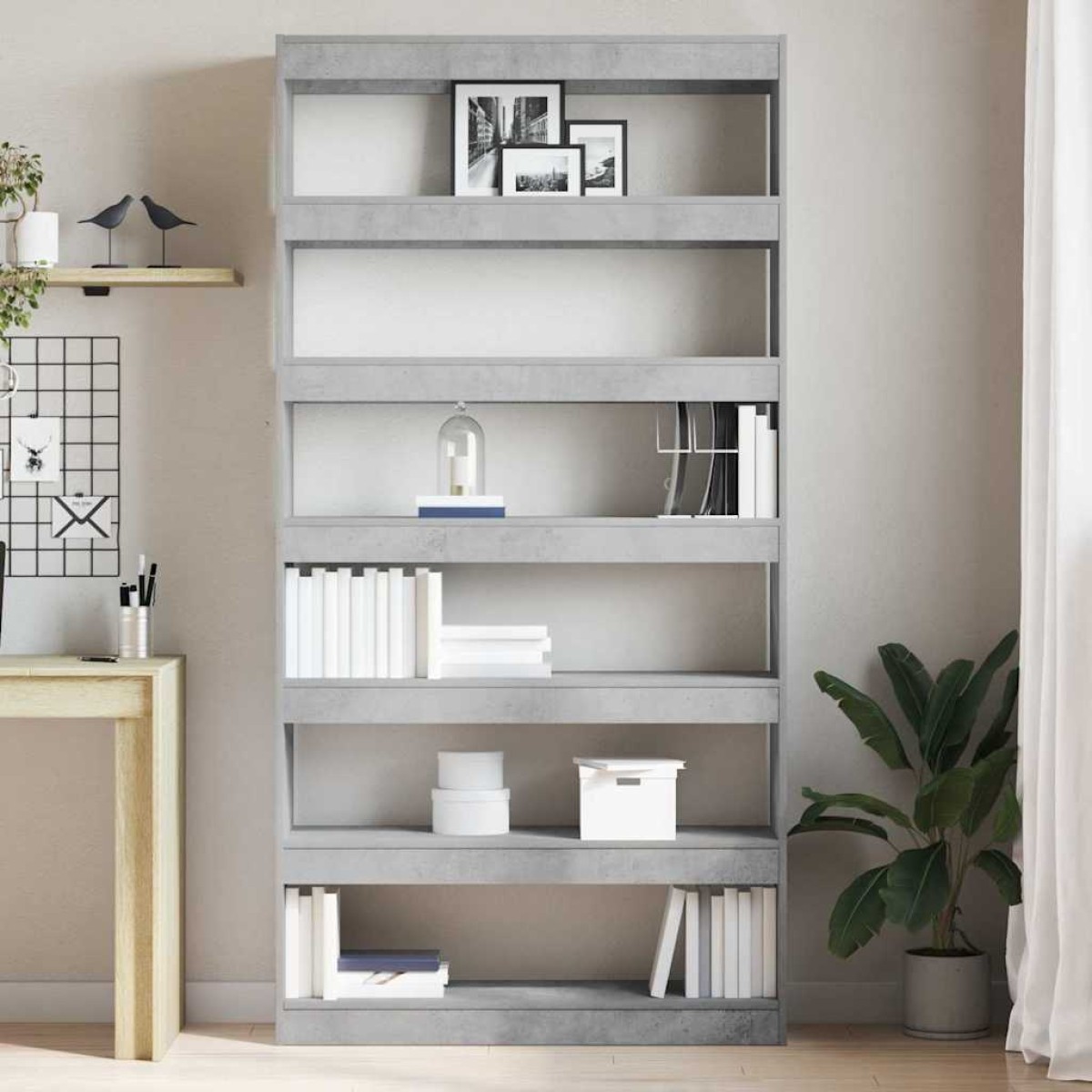 vidaXL Βιβλιοθήκη 6 επίπεδα 100 x 30 x 198 εκ. Επεξεργασμένο Ξύλο