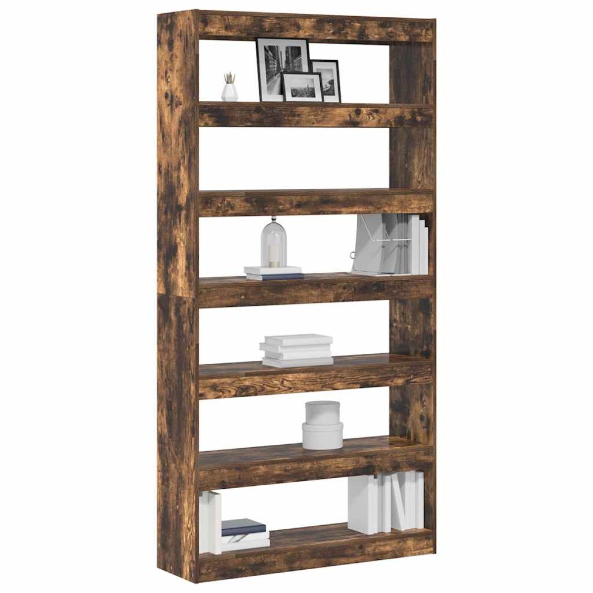 vidaXL Βιβλιοθήκη 6 επίπεδα 100 x 30 x 198 εκ. Επεξεργασμένο Ξύλο