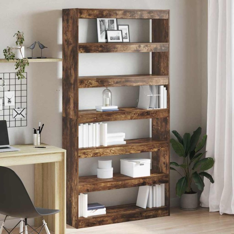 vidaXL Βιβλιοθήκη 6 επίπεδα 100 x 30 x 198 εκ. Επεξεργασμένο Ξύλο