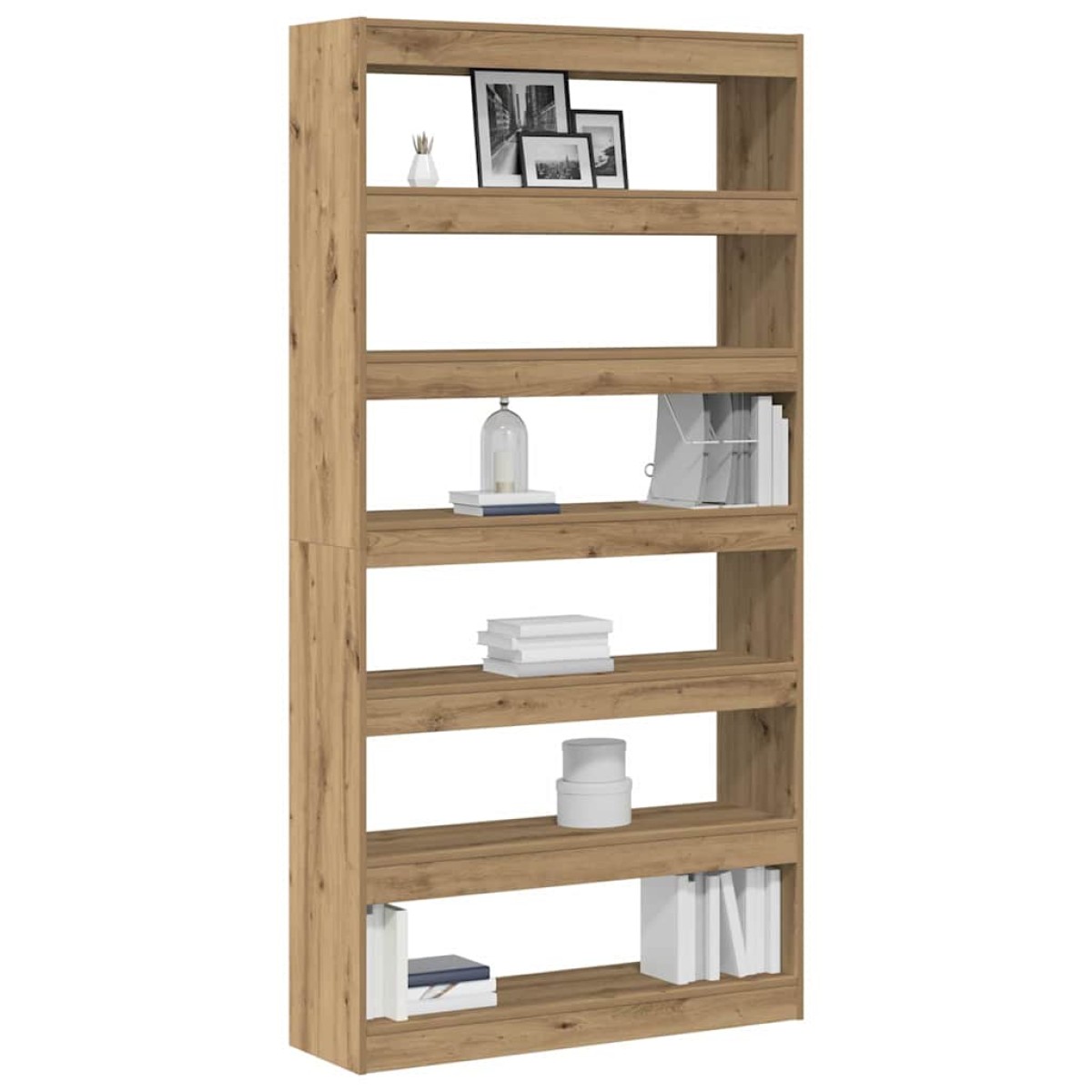 vidaXL Βιβλιοθήκη 6 επίπεδα 100 x 30 x 198 εκ. Επεξεργασμένο Ξύλο