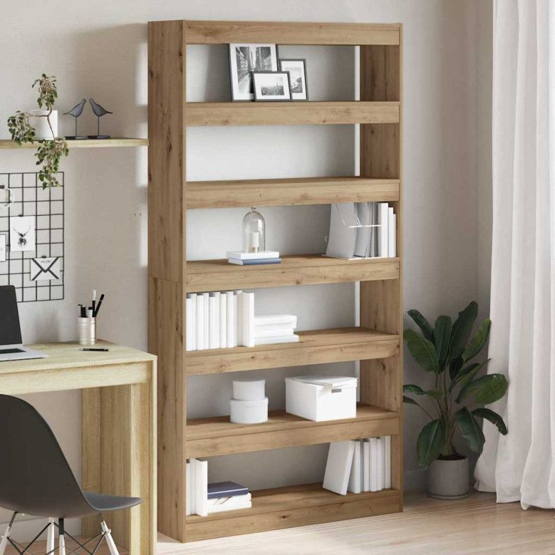 vidaXL Βιβλιοθήκη 6 επίπεδα 100 x 30 x 198 εκ. Επεξεργασμένο Ξύλο