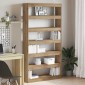vidaXL Βιβλιοθήκη 6 επίπεδα 100 x 30 x 198 εκ. Επεξεργασμένο Ξύλο