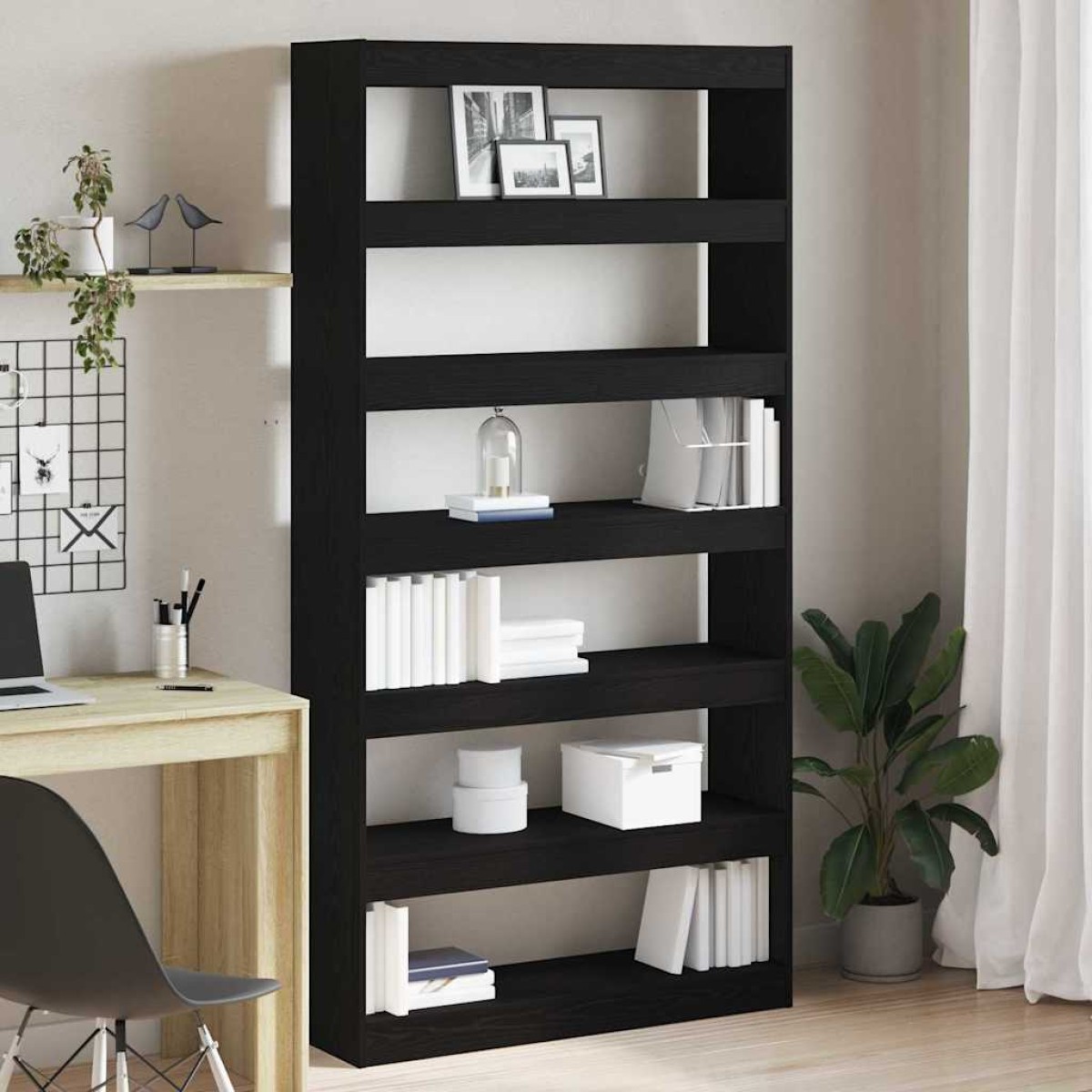 vidaXL Βιβλιοθήκη 6 επίπεδα 100 x 30 x 198 εκ. Επεξεργασμένο Ξύλο