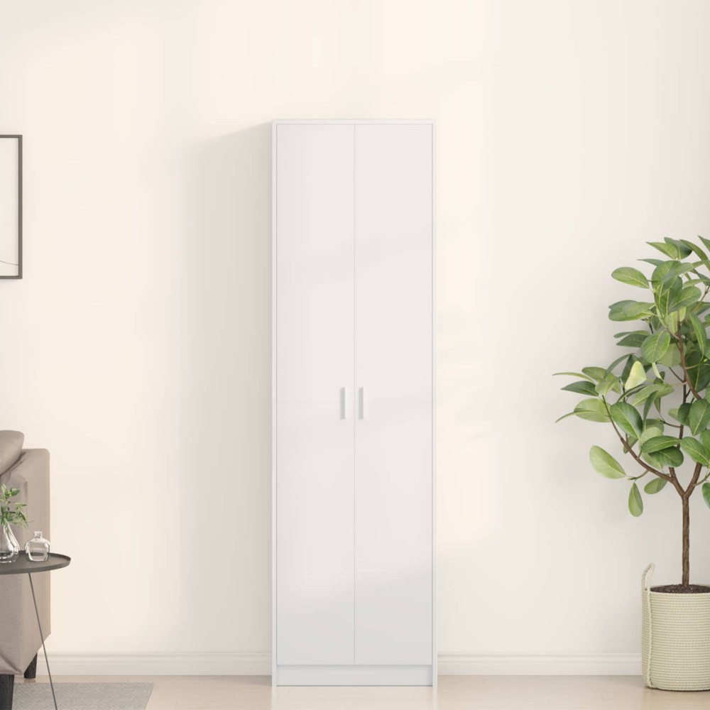 vidaXL Ντουλάπι Λευκό 55 x 25 x 189 εκ. Επεξεργασμένο Ξύλο