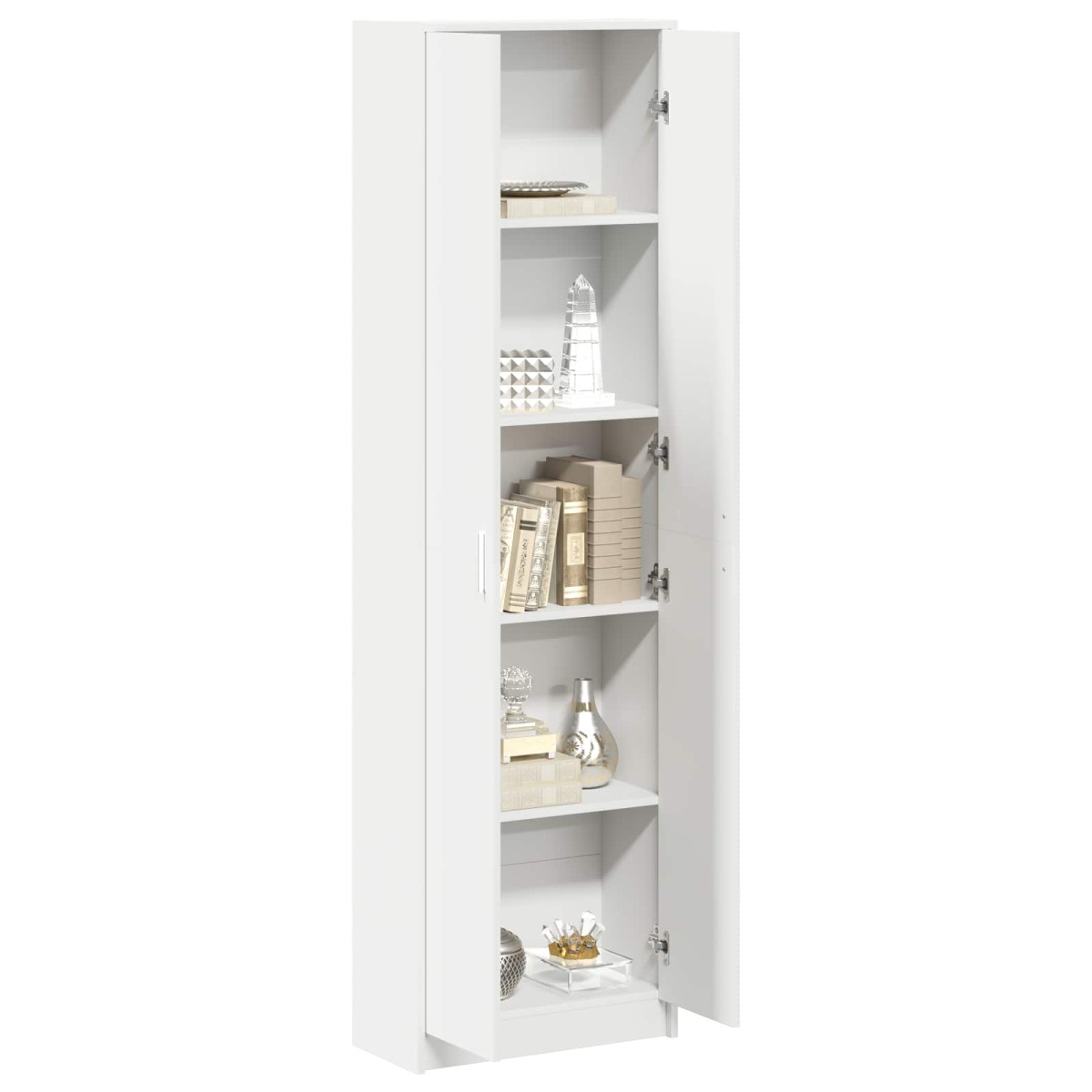 vidaXL Ντουλάπι Λευκό 55 x 25 x 189 εκ. Επεξεργασμένο Ξύλο