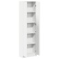 vidaXL Ντουλάπι Λευκό 55 x 25 x 189 εκ. Επεξεργασμένο Ξύλο