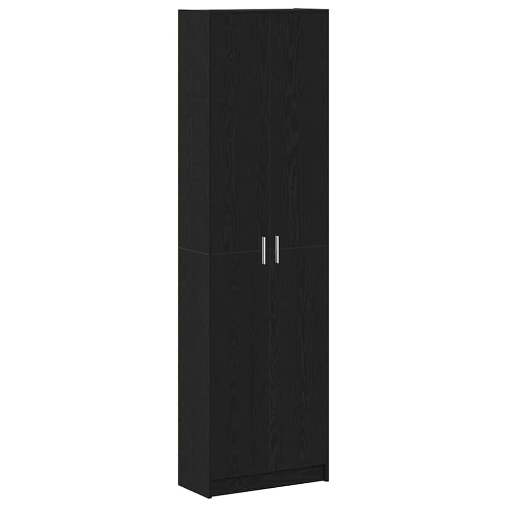 vidaXL Ντουλάπι Μαύρη Οξυά 55 x 25 x 189 εκ. Επεξεργασμένο Ξύλο