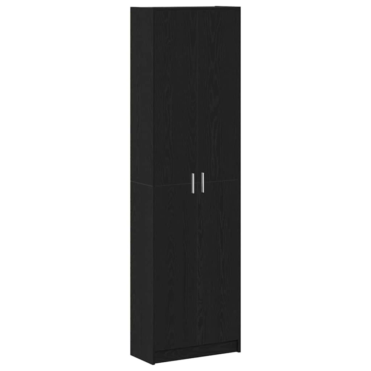 vidaXL Ντουλάπι Μαύρη Οξυά 55 x 25 x 189 εκ. Επεξεργασμένο Ξύλο