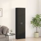 vidaXL Ντουλάπι Μαύρη Οξυά 55 x 25 x 189 εκ. Επεξεργασμένο Ξύλο