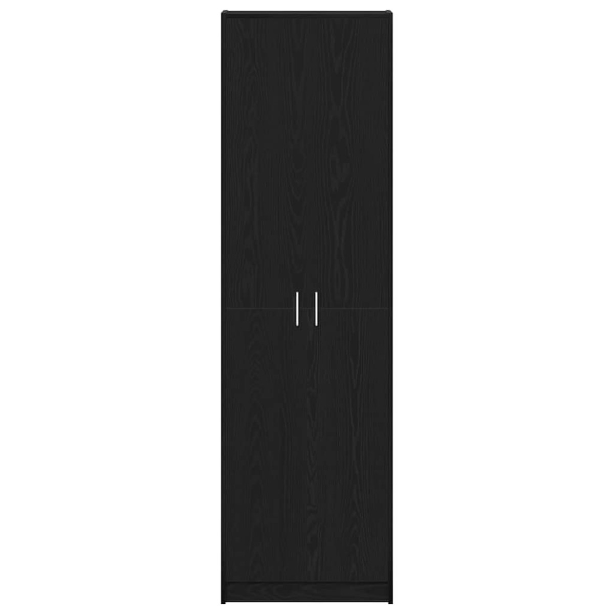 vidaXL Ντουλάπι Μαύρη Οξυά 55 x 25 x 189 εκ. Επεξεργασμένο Ξύλο