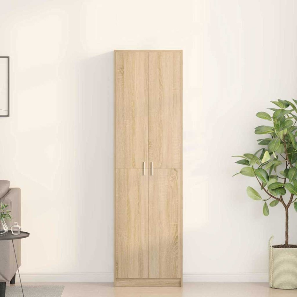 vidaXL Ντουλάπι Δρύς Sonoma 55 x 25 x 189 εκ. Επεξεργασμένο Ξύλο