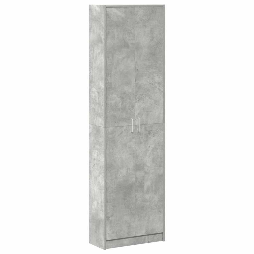 vidaXL Ντουλάπι Σκυρόδεμα Γκρι 55 x 25 x 189 εκ. Επεξεργασμένο Ξύλο