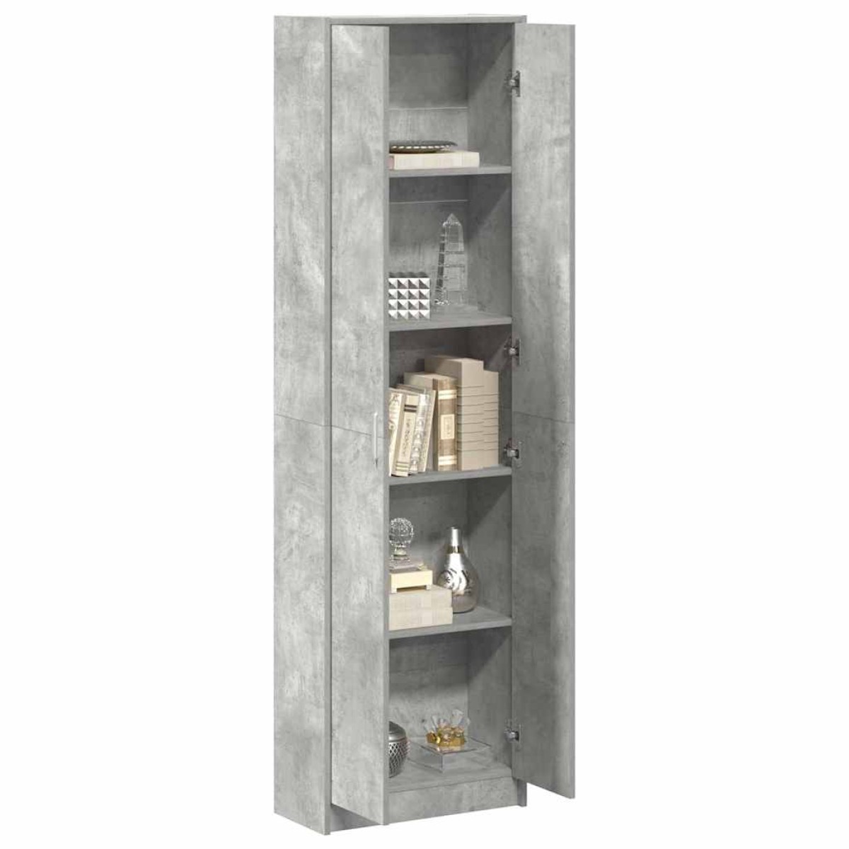 vidaXL Ντουλάπι Σκυρόδεμα Γκρι 55 x 25 x 189 εκ. Επεξεργασμένο Ξύλο