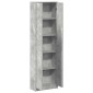 vidaXL Ντουλάπι Σκυρόδεμα Γκρι 55 x 25 x 189 εκ. Επεξεργασμένο Ξύλο