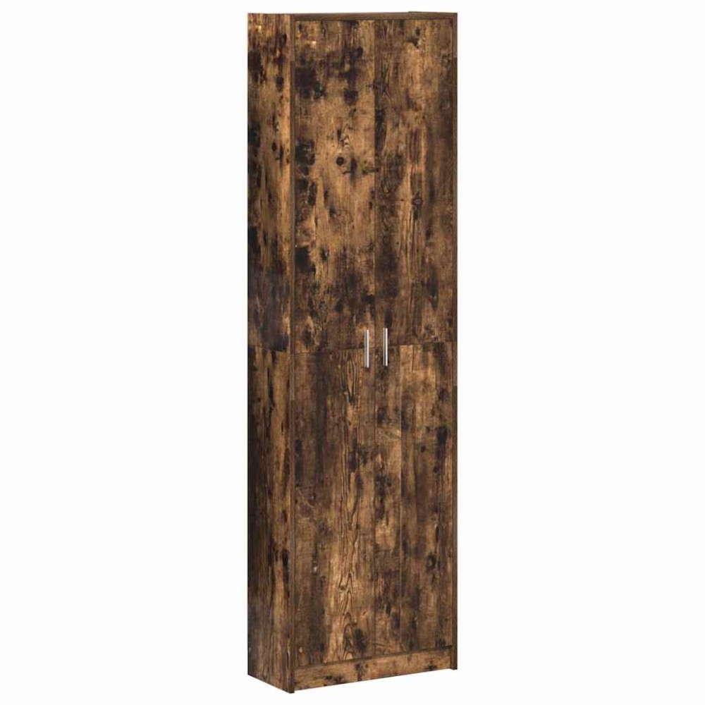 vidaXL Ντουλάπι Καπνιστό Δρύς 55 x 25 x 189 εκ. Επεξεργασμένο Ξύλο