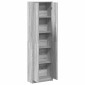 vidaXL Ντουλάπι Γκρίζο Σονομα 55 x 25 x 189 εκ. Επεξεργασμένο Ξύλο
