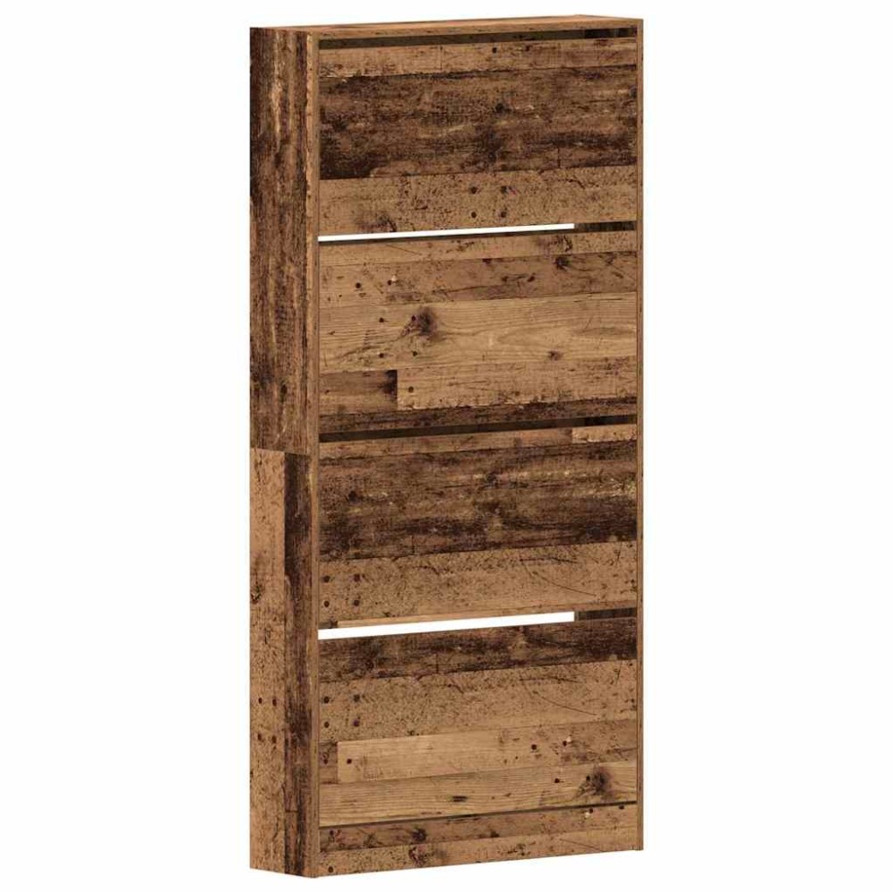 vidaXL Ντουλάπα Παπουτσιών 80 x 21 x 163,5 cm Επεξεργασμένο Ξύλο