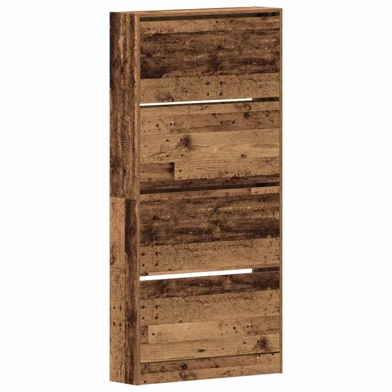 vidaXL Ντουλάπα Παπουτσιών 80 x 21 x 163,5 cm Επεξεργασμένο Ξύλο