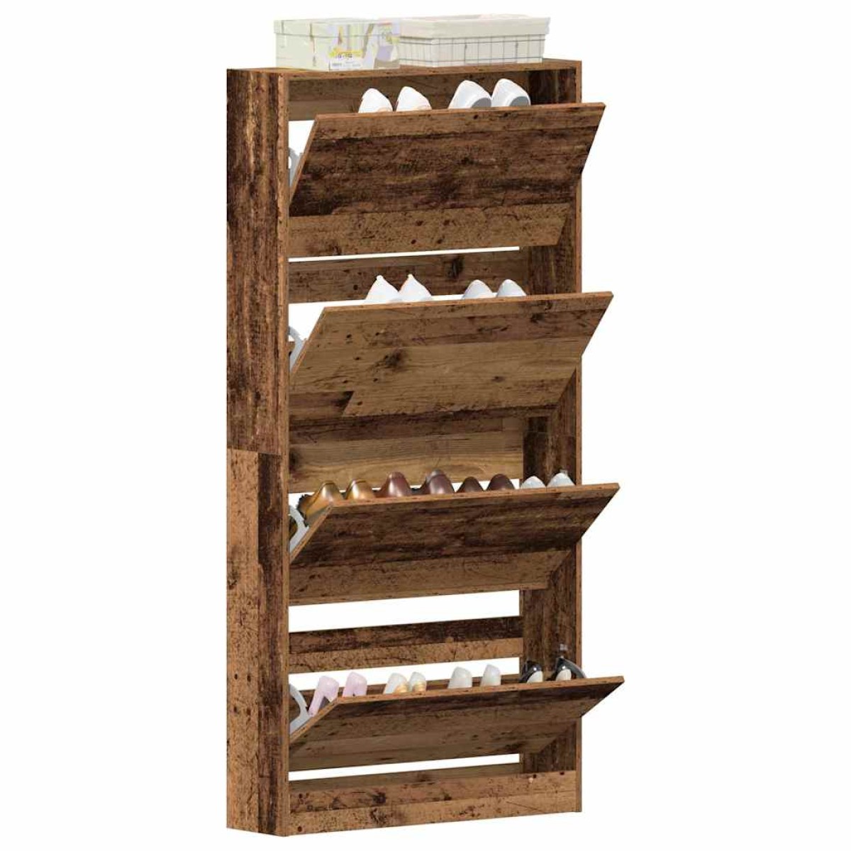 vidaXL Ντουλάπα Παπουτσιών 80 x 21 x 163,5 cm Επεξεργασμένο Ξύλο