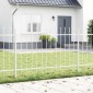 vidaXL Φράχτης Κήπου WOERDEN 5 τμχ. 8,5 x 0,8 μ Ατσάλι με Πούδρα Λευκό