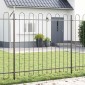 vidaXL Φράχτης Κήπου BOXTEL 6 τμχ. 10,2 x 1,5 μ Ατσάλι με Πούδρα Γκρι