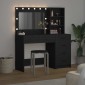 vidaXL Τραπέζι περιποίησης 2 τμχ. Μαύρο 78.5 x 41 x 135 εκ