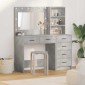 vidaXL Τραπέζι περιποίησης 2 τμχ. Γκρι 78.5 x 41 x 135 εκ