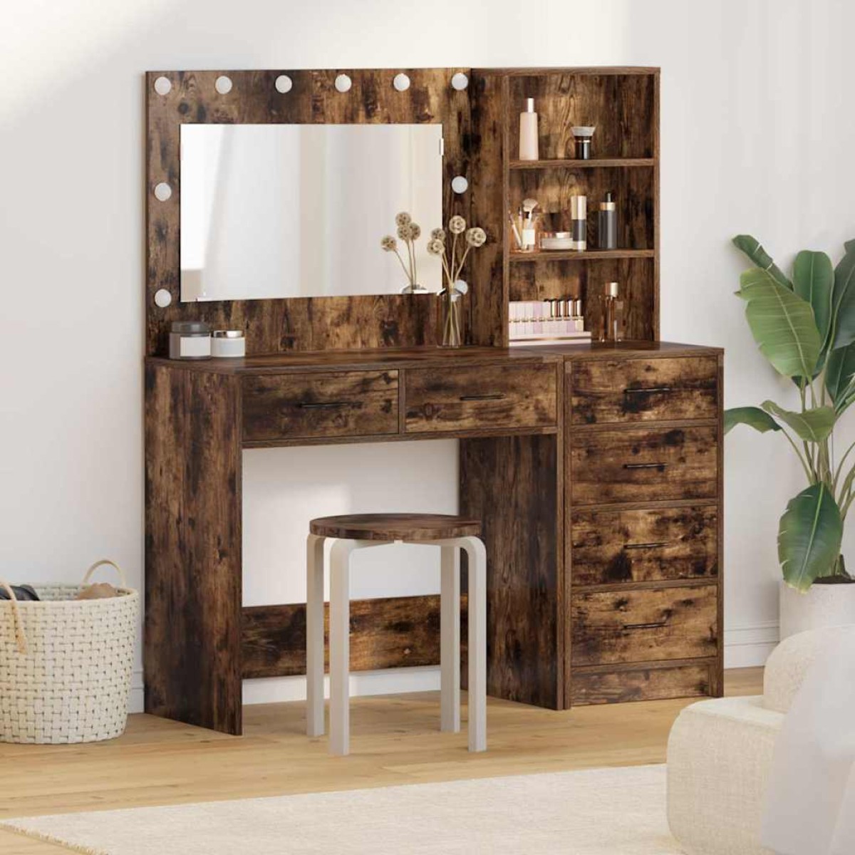 vidaXL Τραπέζι περιποίησης 2 τμχ. Καφέ 78.5 x 41 x 135 εκ