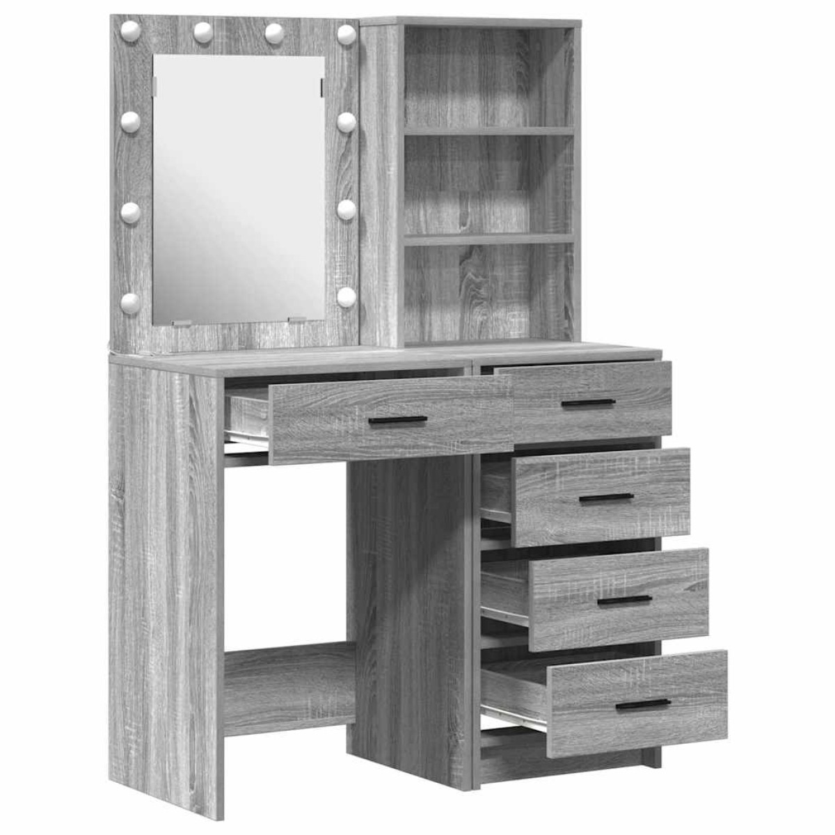 vidaXL Τραπέζι περιποίησης 2 τμχ. Γκρι 50 x 41 x 135 εκ