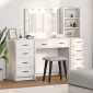 vidaXL Τραπέζι περιποίησης 3 τμχ. Λευκό 78,5 x 41 x 135 εκ