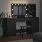 vidaXL Τραπέζι περιποίησης 3 τμχ. Μαύρη Οξυά 78,5 x 41 x 135 εκ