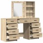 vidaXL Τραπέζι περιποίησης 3 τμχ. Καφέ 40 x 41 x 135 εκ.