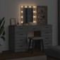 vidaXL Τραπέζι περιποίησης 3 τμχ. Γκρι 40 x 41 x 135 εκ.