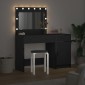 vidaXL Τραπέζι περιποίησης 2 τμχ. Μαύρο 40 x 41 x 75 εκ