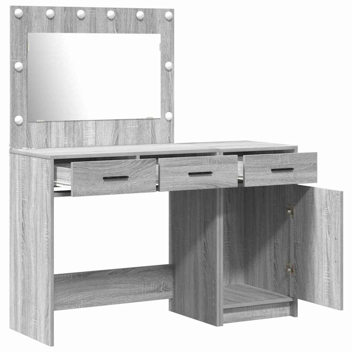 vidaXL Τραπέζι περιποίησης 2 τμχ. Γκρι 40 x 41 x 75 εκ