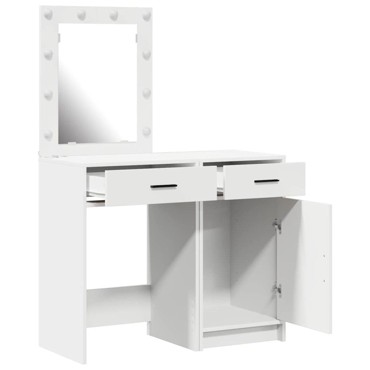 vidaXL Τραπέζι περιποίησης 2 τμχ. Λευκό 50 x 41 x 135 εκ