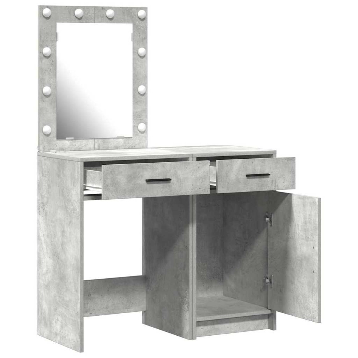 vidaXL Τραπέζι περιποίησης 2 τμχ. Γκρι 50 x 41 x 135 εκ