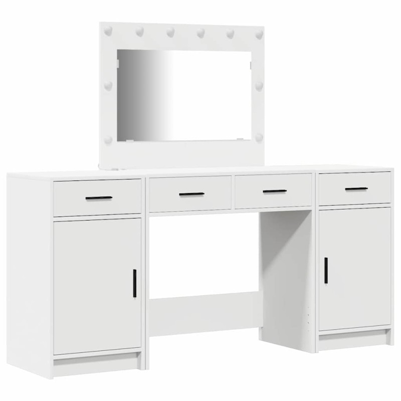 vidaXL Τραπέζι περιποίησης 3 τμχ. Λευκό 78,5 x 41 x 135 εκ
