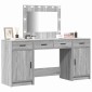 vidaXL Τραπέζι περιποίησης 3 τμχ. Γκρι 78,5 x 41 x 135 εκ