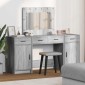 vidaXL Τραπέζι περιποίησης 3 τμχ. Γκρι 78,5 x 41 x 135 εκ