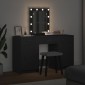 vidaXL Τραπέζι περιποίησης Μαύρο 50 x 41 x 135 εκ Επεξεργασμένο Ξύλο