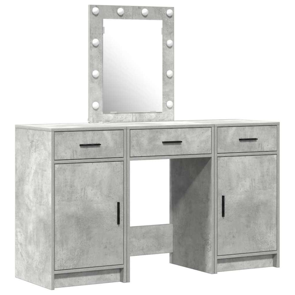 vidaXL Τραπέζι περιποίησης Γκρι 50 x 41 x 135 εκ Επεξεργασμένο Ξύλο