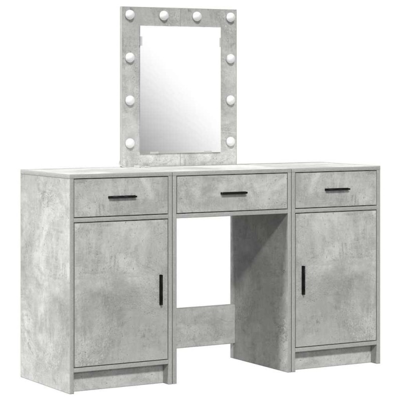 vidaXL Τραπέζι περιποίησης Γκρι 50 x 41 x 135 εκ Επεξεργασμένο Ξύλο