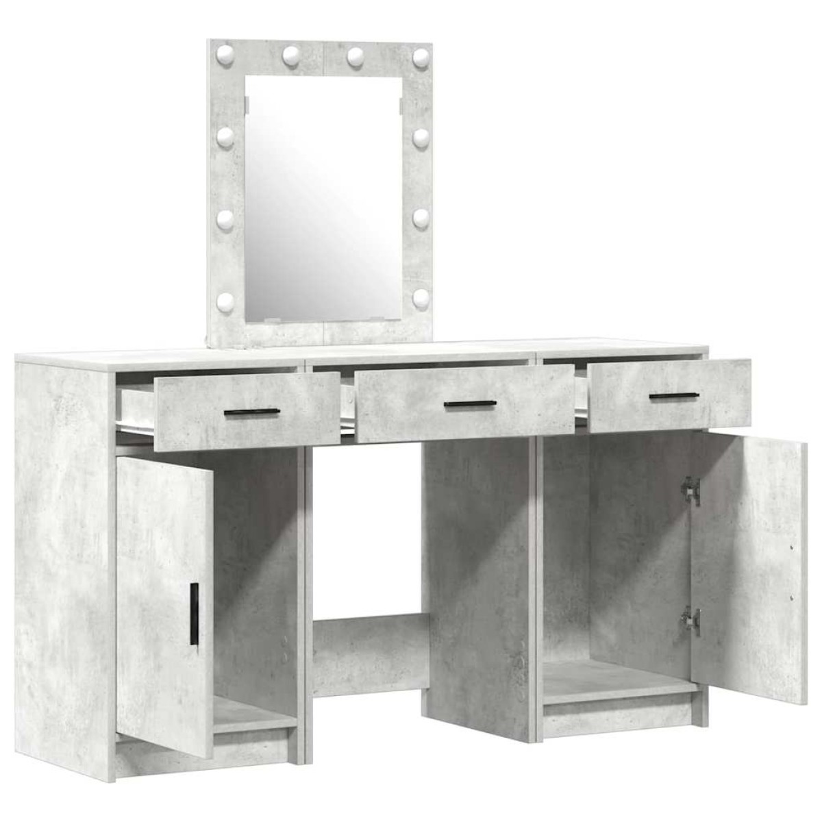 vidaXL Τραπέζι περιποίησης Γκρι 50 x 41 x 135 εκ Επεξεργασμένο Ξύλο