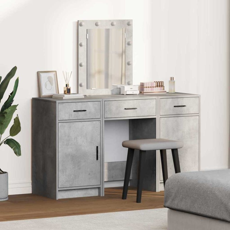 vidaXL Τραπέζι περιποίησης Γκρι 50 x 41 x 135 εκ Επεξεργασμένο Ξύλο