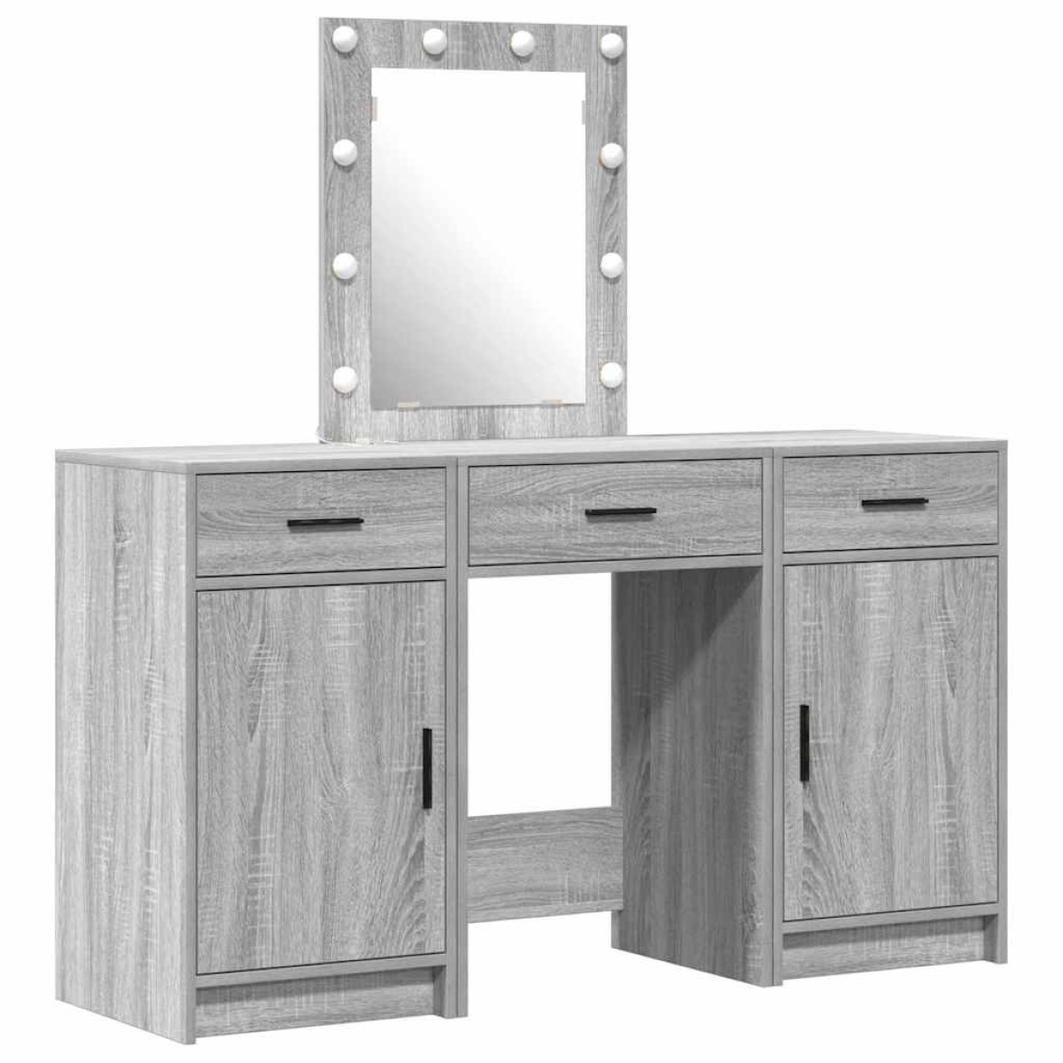 vidaXL Τραπέζι περιποίησης Γκρι 50 x 41 x 135 εκ Επεξεργασμένο Ξύλο