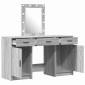 vidaXL Τραπέζι περιποίησης Γκρι 50 x 41 x 135 εκ Επεξεργασμένο Ξύλο