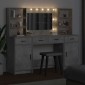 vidaXL Σετ Τραπέζι Ντυσίματος με LED 3 τμχ. Σκυρόδεμα Γκρι